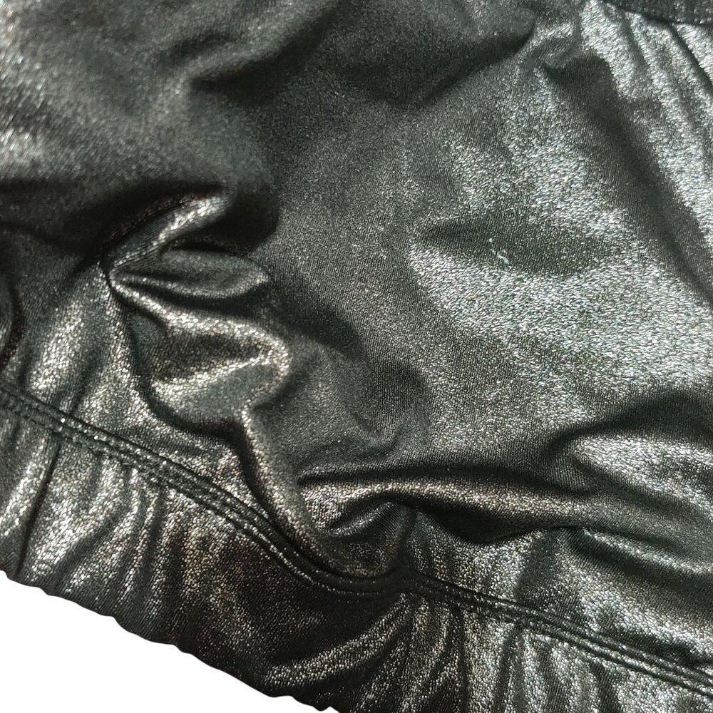 JoyLab S Metallic Black High Neck Racerback Sports Bra Dance Y2K Club Festival - Picture 3 of 5